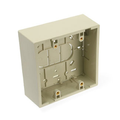 Product Image of Surface-mount Back Box, Dual-Gang, 1.89" Box Depth (Ivory)