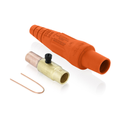 Product Image of Taper Nose Cam-Type Female Plug, Contact & Insulator, Crimp Tube, 3/0 4/0 AWG, 400A Orange