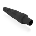 Product Image of 16 Series Single Pole Cam Type Female Detachable Plug Sleeve Only, Taper Nose, Cable Range #2, 2/0 (Black)