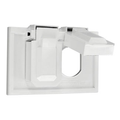 Product Image of Weatherproof Wallplate, 1-Gang, Horizontal (White)