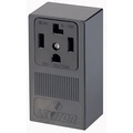 Product Image of 30A, 125/250V 3p, 4w, Surface Mtg Receptacle, Straight Blade, Grounding (Black)