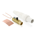 Product Image of 16 Series Taper Nose Cam-Type Female Plug, Contact & Insulator, Detachable, 2/0, 4/0 AWG, 400A Max, Type 3R When Mated (White)