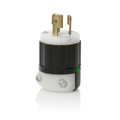 Product Image of Locking Plug, 15A, 250V Power Indication (Black) & White