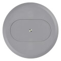 Product Image of Single-Door Cover for Round Floor Boxes, Non-Metallic, for Use with Duplex Devices (Slate)