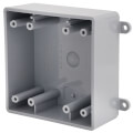 Product Image of 2-Gang Hub Less FS Weatherproof Box, 32 CU (Gray)