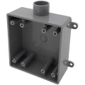 Product Image of 2-Gang 3/4" 2FSE Weatherproof Box (Gray)
