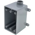 Product Image of 1-Gang 1/2" FDC Weatherproof Box, 25 CU IN (Gray)