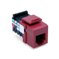 Product Image of Voice Grade Quickport, Jack, 6P6C, Red