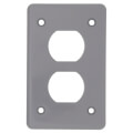 Product Image of 1-Gang FS Duplex Receptacle Cover (Gray)
