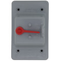 Product Image of 1-Gang Weatherproof Box Cover w/ Toggle Switch (Gray)