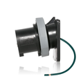 Product Image of 30A, 347/600V 3-Phase, 4P, 5W, LEV Series IEC 60309-1 & 60309-2 Pin & Sleeve Inlet, IP66/IP67/IP68/IP69K, Watertight (Black)