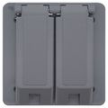 Product Image of 2-Gang Duplex Receptacle Weatherproof Box Cover (Gray)