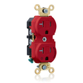 Product Image of Duplex Receptacle Heavy Duty Split-Circuit 1 Outlet Controlled 20A 125V NEMA 5-20R 2P 3W (Red)