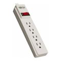 Product Image of Tripp-Lite 4 Outlets, 120 VAC, 15 Amps, 10 ft Cord, Power Outlet Strip, PS410