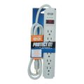 Product Image of Tripp-Lite 6 Outlets, 120 Volts, 15 Amps, 4 ft Cord, Power Outlet Strip, TLP604