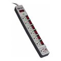 Product Image of Tripp-Lite 7 Outlets, 120 VAC, 15 Amps, 8 ft Cord, Power Outlet Strip, TLP76MSG
