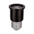 Product Image of Lampholder Socket Extension, Extends 1.38 In, 250V, Medium Base, Black, Phenolic, 660W, 1054-BOX
