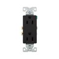 Product Image of Residential Duplex Receptacle, #14-10 Awg 15A 125V, SideAnd Push, Black, Auto Grounding, 1107-9BK