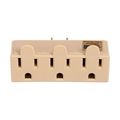 Product Image of 3 Outlet Tap, Single Receptacle To 3 Outlets, 15A, 125V, Ivory, Thermoplastic, 5-15R, Nema 5-15R, 1147V-BOX