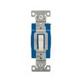 Product Image of Construction Grade Toggle Switch, #14-10 Awg, 15A, Wall, 120/277V, Back And Side, Screw, Almond, 1203A
