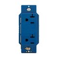 Product Image of Surgebloc Protection Receptacle, Audible Alarm, Auto-Ground, Stand 6" #12 Awg Leads, 20A, Blue, 1210BL