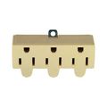 Product Image of Swivel 3 Outlet Tap, Swivel, Single Receptacle To 3 Outlets, 15A, 125V, Ivory, 5-15R, Nema 5-15R, 1219V-BOX