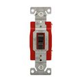Product Image of Construction Grade Toggle Switch, #14-10 Awg, 20A, Flush, 120/277V, Screw, Black, 1-Pole, 1221BK