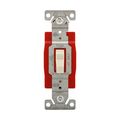 Product Image of Construction Grade Toggle Switch, #14-10 Awg, 20A, Flush, 120/277V, Screw, Light Almond, 1-Pole, 1221LA