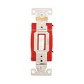 Product Image of Construction Grade Toggle Switch, #14-10 Awg, 20A, 120/277V, Back & Side, Screw, White, 3-Way, 1223W