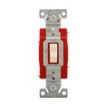 Product Image of Construction Grade Toggle Switch, #14-10 Awg, 20A, Wall, 120/277V, Back And Side, Screw, Almond, 1224A