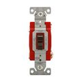 Product Image of Construction Grade Toggle Switch, #14-10 Awg, 20A, 120/277V, Back & Side, Screw, Brown, 4-Way, 1224B