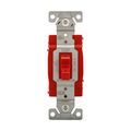 Product Image of Construction Grade Toggle Switch, #14-10 Awg, 20A, 120/277V, Back & Side, Screw, Red, 4-Way, 1224RD