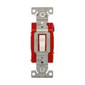 Product Image of Construction Grade Toggle Switch, #14-10 Awg, 20A, 120/277V, Back & Side, Screw, White, 4-Way, 1224W
