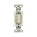 Product Image of Toggle Switch, #14-10 Awg, 15A, Wall, 120V, Side & Push Wiring, Grounding, Almond, 4-Way, 1242-7A-BOX