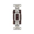 Product Image of Toggle Switch, #14-10 Awg, 15A, Residential, Wall, 120V, Side And Push, Grounding, Brown, 4-Way, 1242-7B-BOX