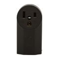 Product Image of Receptacle, #12 - 4Awg, 50A, Surface, 125V, BackAnd Bottom, Black, Nema 5-50R, 2-Pole, 3-Wire, 1251