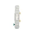 Product Image of Toggle Switch, #14-10 Awg 15A, 120V, Side & Push, Load Type: Motor Control, Fan, 1-Pole, 1-Pole, 1301-73W