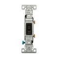 Product Image of Toggle Switch, #14-10 Awg 15A, 120V, Side & Push, Black, Load Type:Motor Control, Fan, 1-Pole, 1301-7BK