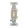 Product Image of Toggle Switch, Lighted, #14-10 Awg 15A 120V, Light Almond, Load Type: Motor Control, Fan, 1-Pole, 1301-7LTLABX