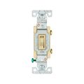 Product Image of Toggle Switch, Lighted, #14-10 Awg 15A, 120V, Side & Push, Ivory, Load Type: Motor Control, Fan, 1301-7LTVBOX
