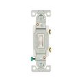 Product Image of Toggle Switch, Lighted, #14-10 Awg 15A, 120V, Side & Push, Load Type: Motor Control, Fan, 1-Pole, 1301-7LTWBOX