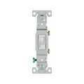 Product Image of Toggle Switch, #14-10 Awg, 15A, Flush Mount, 120V, Side & Push, Screw, White, 1-Pole, 1-Pole, 1301-9W