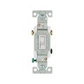 Product Image of Toggle Switch, #14-10 Awg 15A, 120V, Push Wire, Load Type: Motor Control, Fan 1-Pole, 3-Way, 1303-7LTWBOX