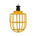 Product Image of Lampholder w/ Guard, Hook Mounting, #18-12 Awg, Yellow, Attachon Lamp, 250V, 200W 534997, 1466Y-BU