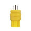 Product Image of Arrow Hart Watertight Straight Blade Plug, #18-10 Awg 15A 125V, 5-15P, 2-Pole, Bulk, 14W47