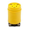 Product Image of Straight Blade Connector, #14-8 Awg, 15A, Industrial, 125V, Back Wire, Yellow, Black, 1547