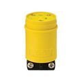 Product Image of Straight Blade Connector, #14-8 Awg, 20A, Industrial, 250V, Back Wire, Yellow, Black, 1548