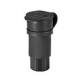 Product Image of Arrow Hart Watertight Straight Blade Connector, #18-10 Awg 20A 125V, Black, 2-Pole, 15W33BK