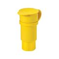 Product Image of Arrow Hart Watertight Straight Blade Connector, #18-10 Awg 15A, 250V, 6-15R, 2-Pole, Bulk, 15W49