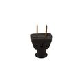 Product Image of Straight Blade Plug, #18-10 Awg 15A, 125V, Black, 1-15P, 2-Pole, 2-Wire, 0.328" Dia. Rubber, 183BK-BOX